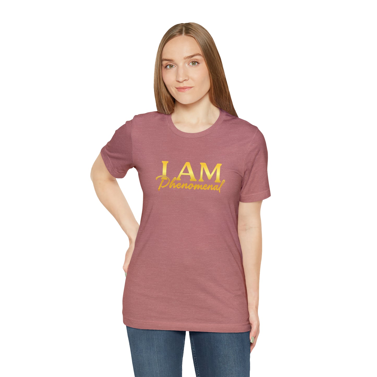 I Am Phenomenal -  Gold Logo- Unisex Jersey Short Sleeve Tee