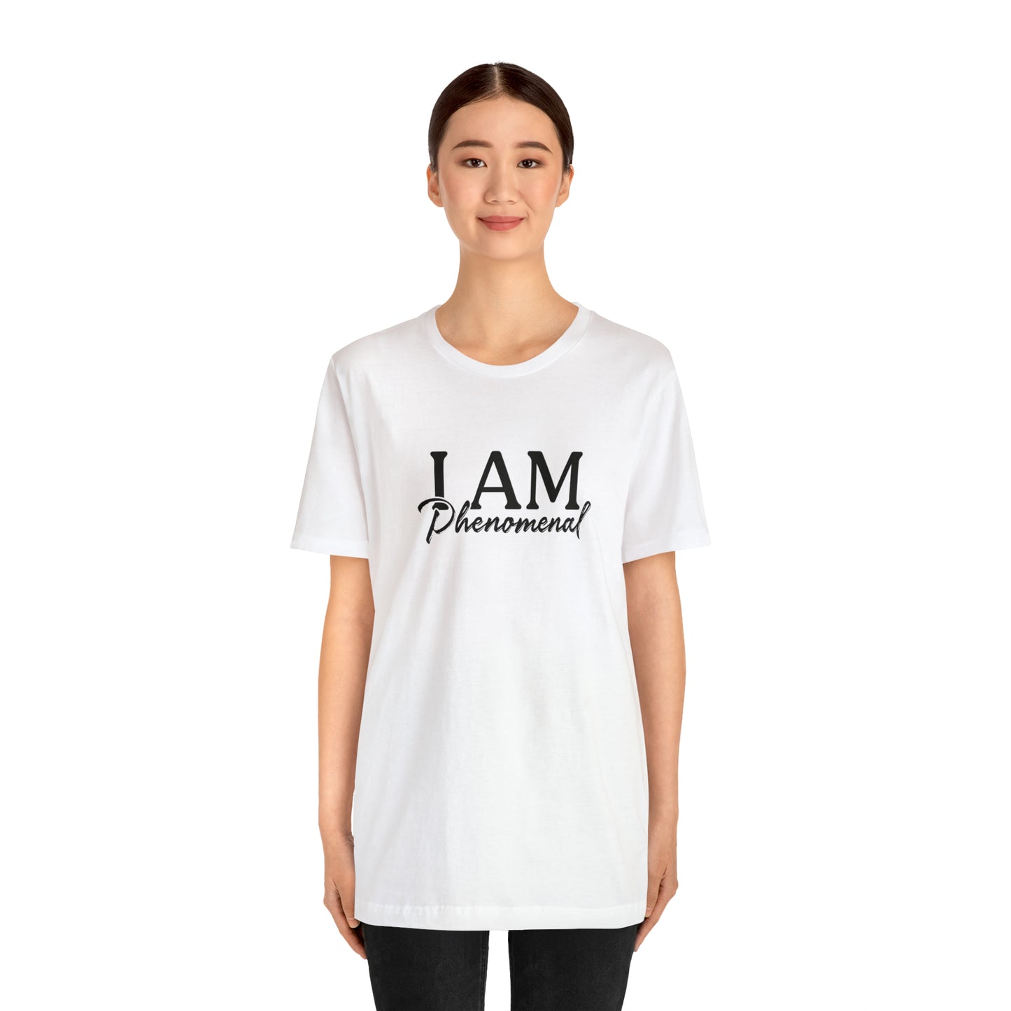 I Am Phenomenal - Black Logo - Unisex Jersey Short Sleeve Tee