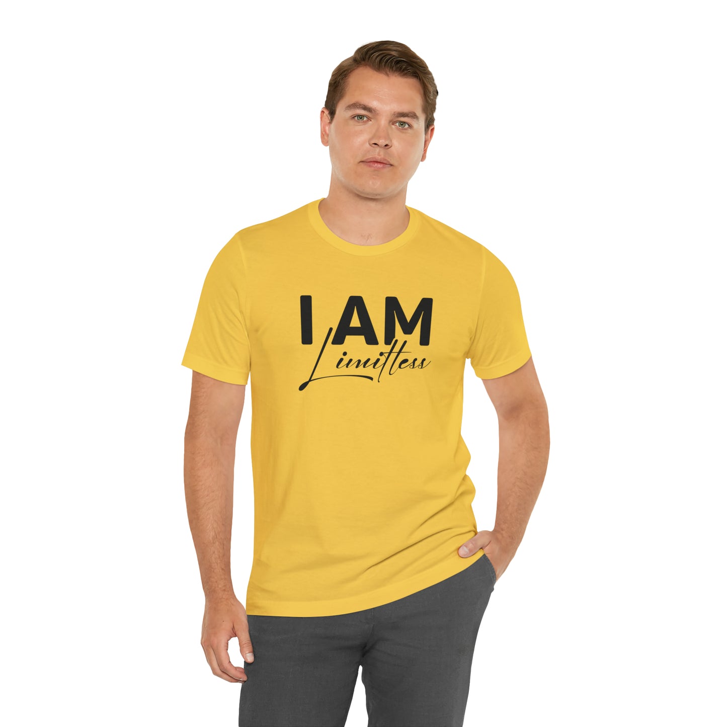 I Am Limitless - Black Logo- Unisex Jersey Short Sleeve Tee