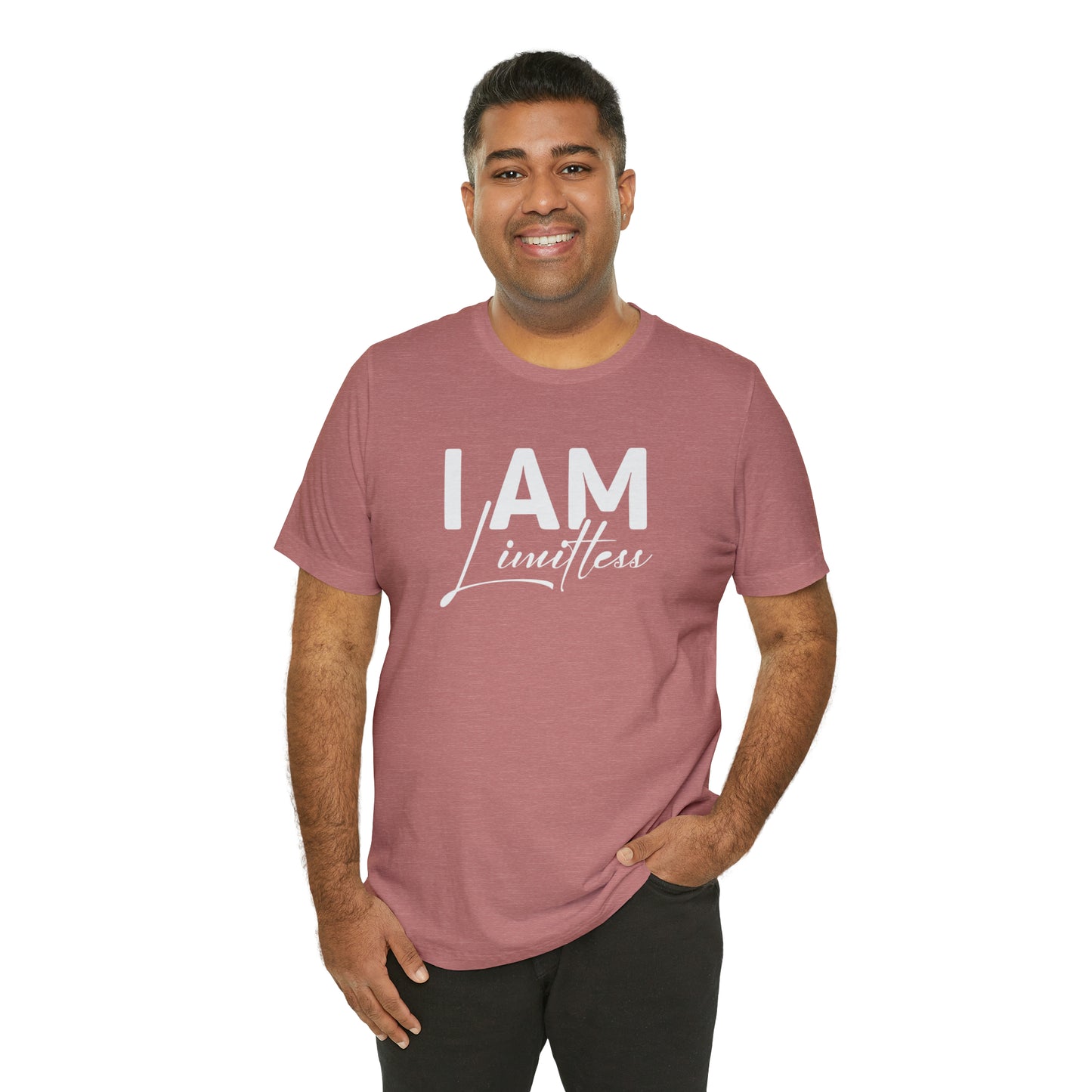 I Am Limitless - White Logo - Unisex Jersey Short Sleeve Tee