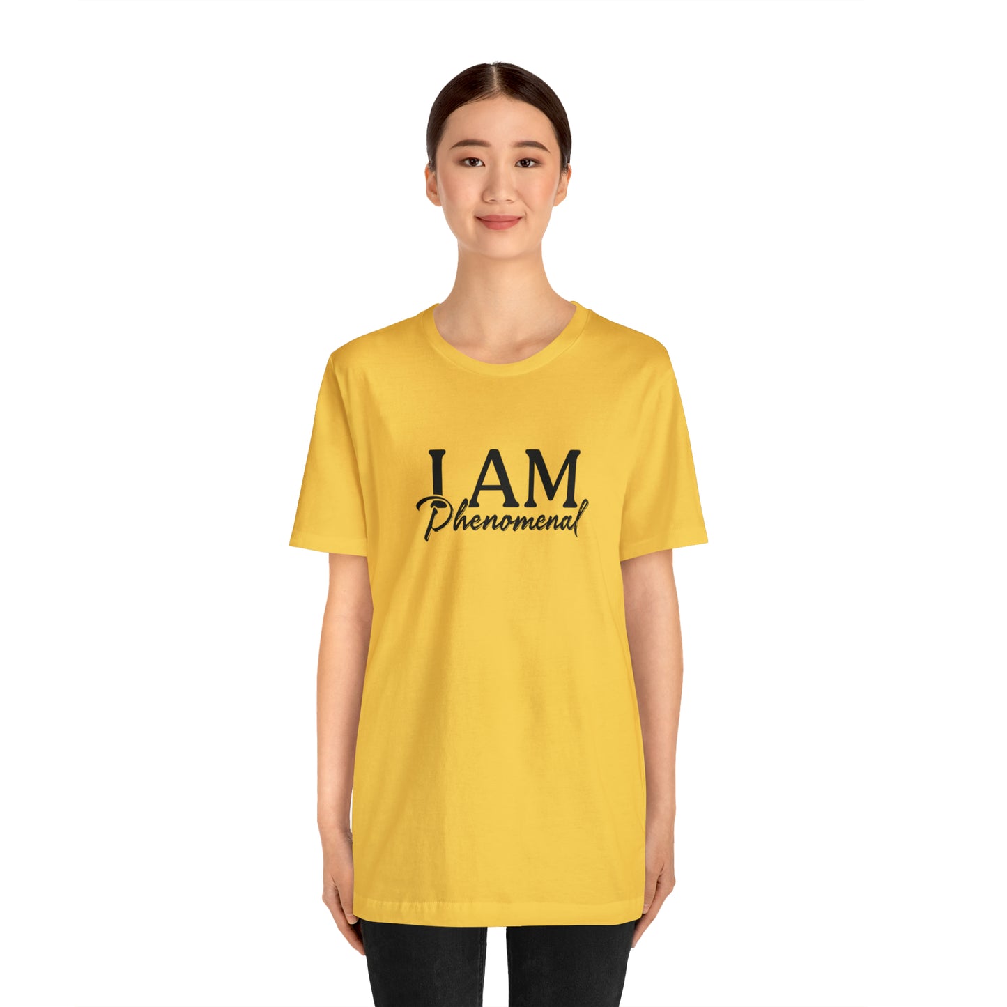 I Am Phenomenal - Black Logo - Unisex Jersey Short Sleeve Tee