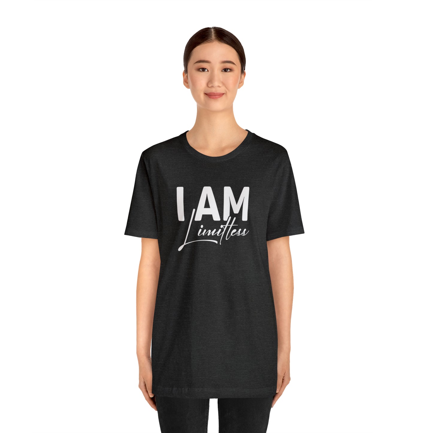 I Am Limitless - White Logo - Unisex Jersey Short Sleeve Tee