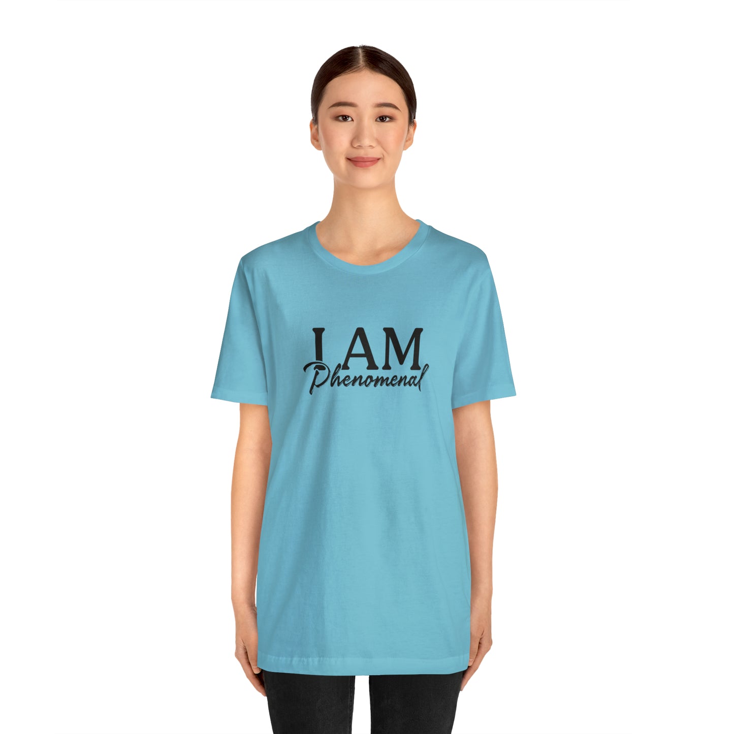 I Am Phenomenal - Black Logo - Unisex Jersey Short Sleeve Tee