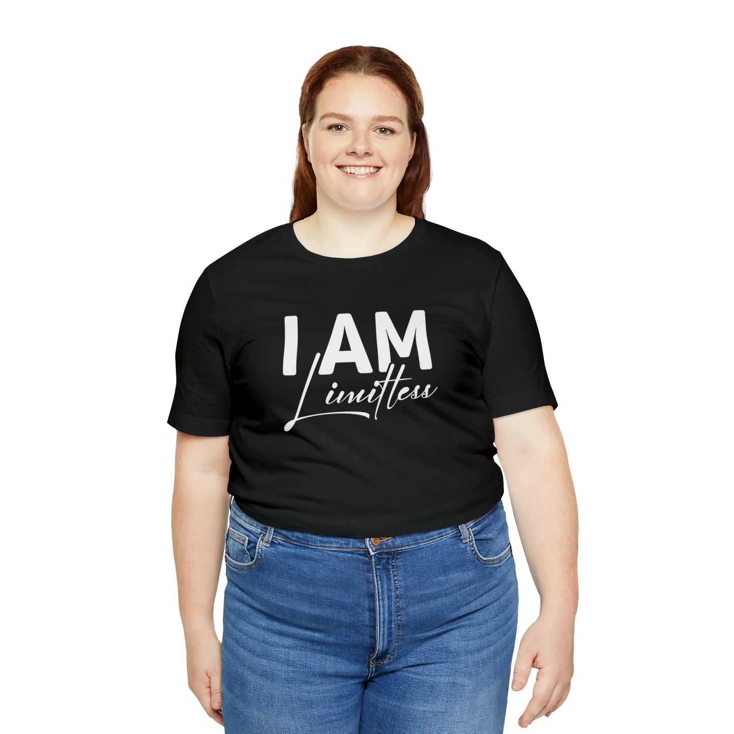 I Am Limitless - White Logo - Unisex Jersey Short Sleeve Tee