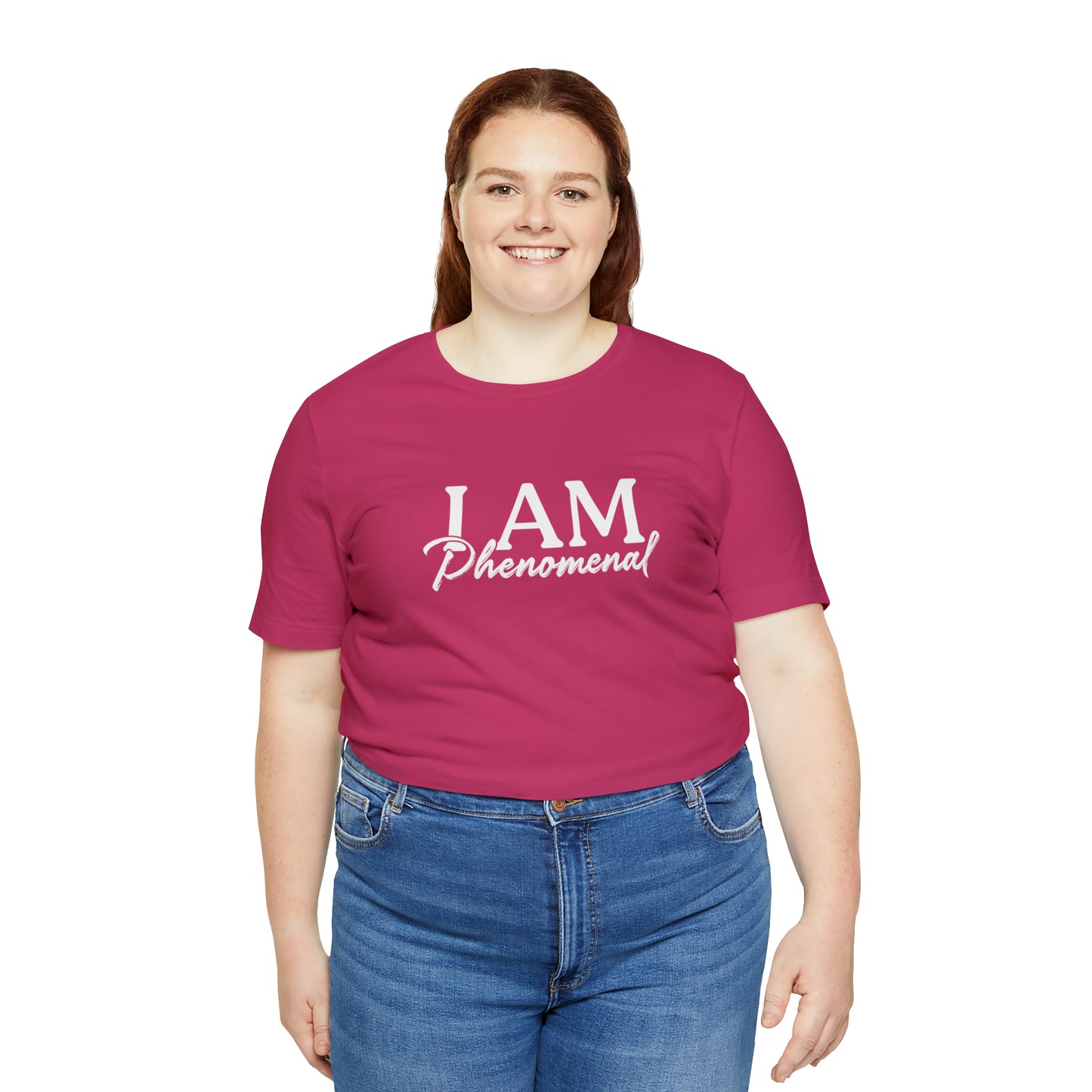 I Am Phenomenal - White Logo - Unisex Jersey Short Sleeve Tee