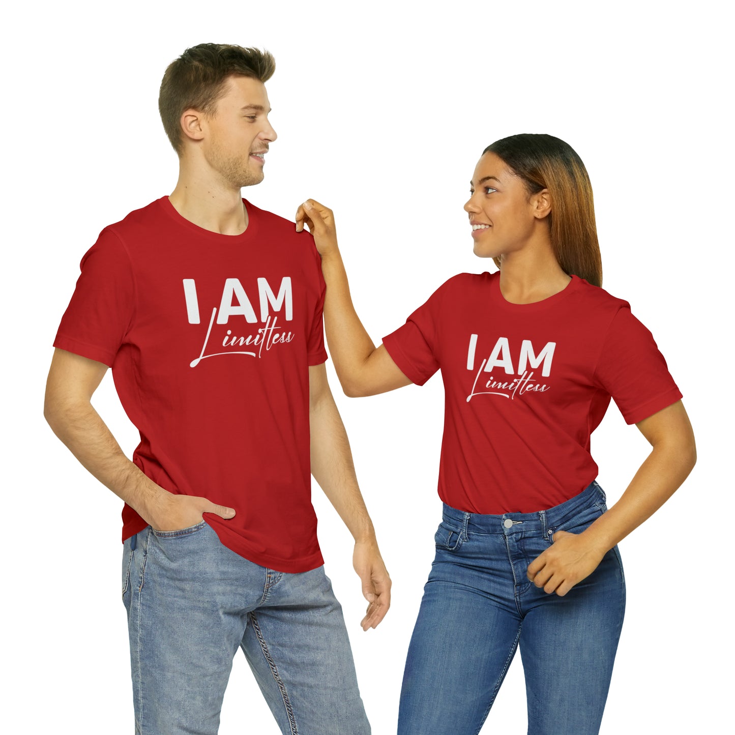 I Am Limitless - White Logo - Unisex Jersey Short Sleeve Tee