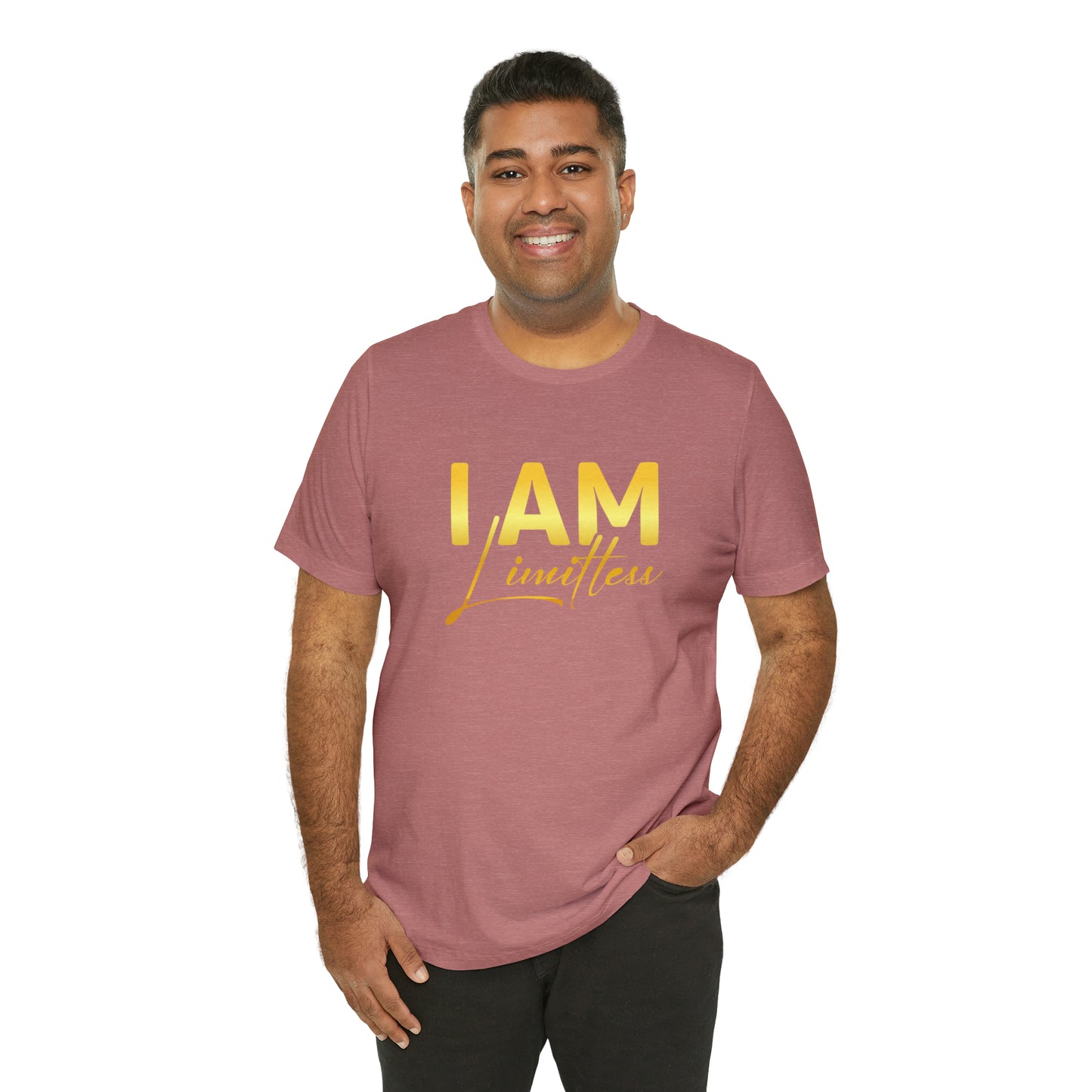 I Am Limitless -  Gold Logo- Unisex Jersey Short Sleeve Tee