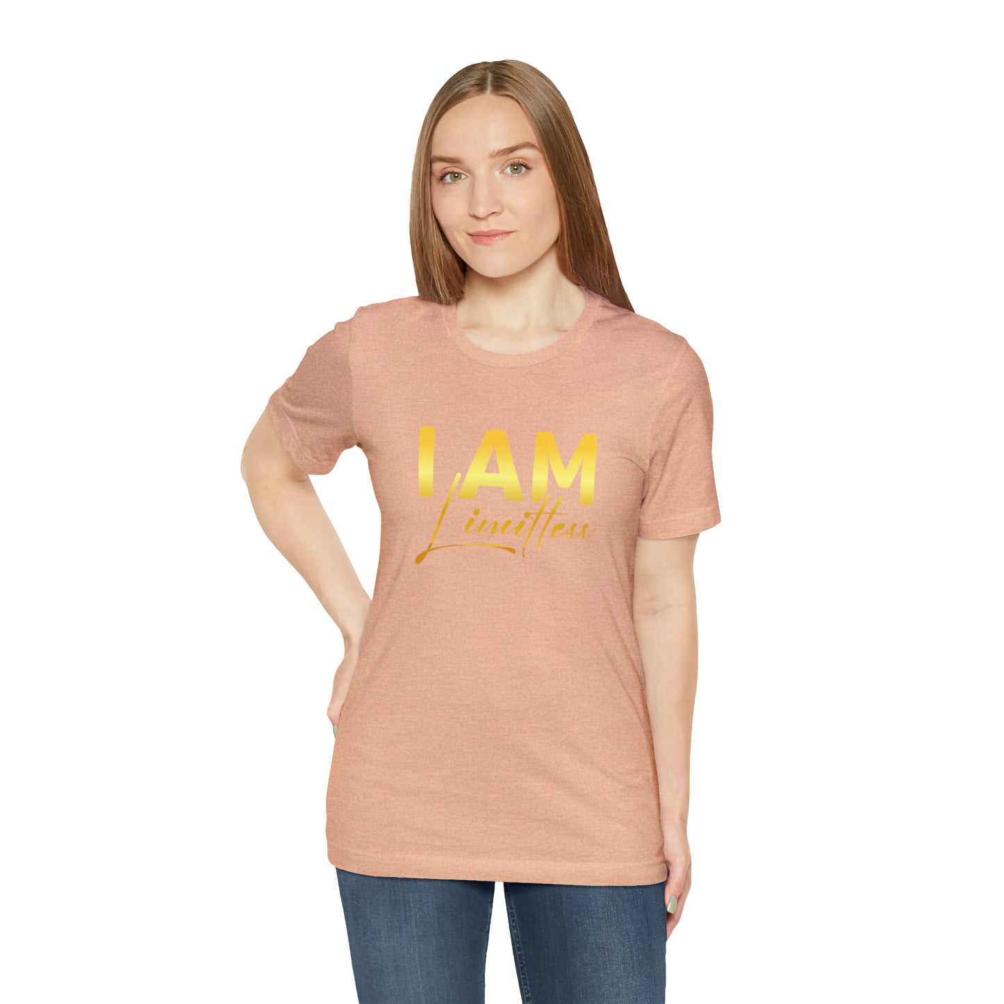 I Am Limitless -  Gold Logo- Unisex Jersey Short Sleeve Tee