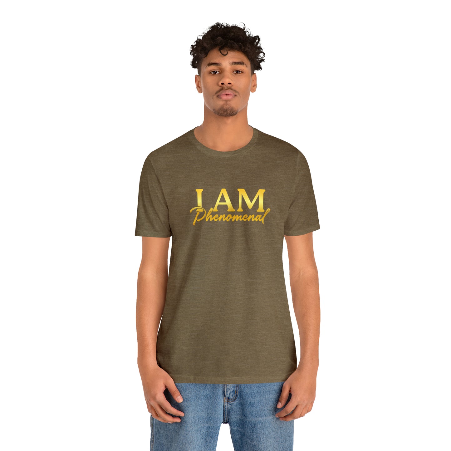 I Am Phenomenal -  Gold Logo- Unisex Jersey Short Sleeve Tee