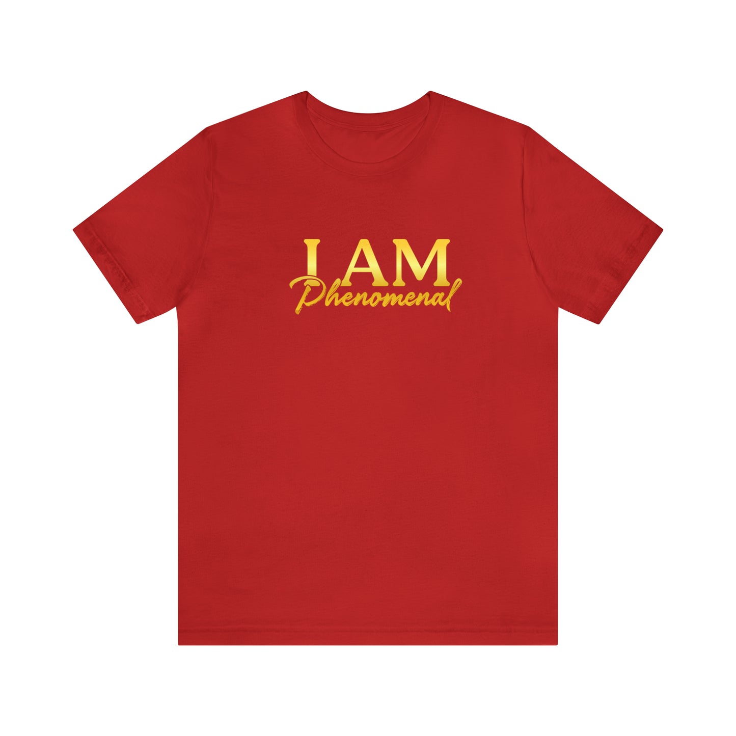 I Am Phenomenal -  Gold Logo- Unisex Jersey Short Sleeve Tee