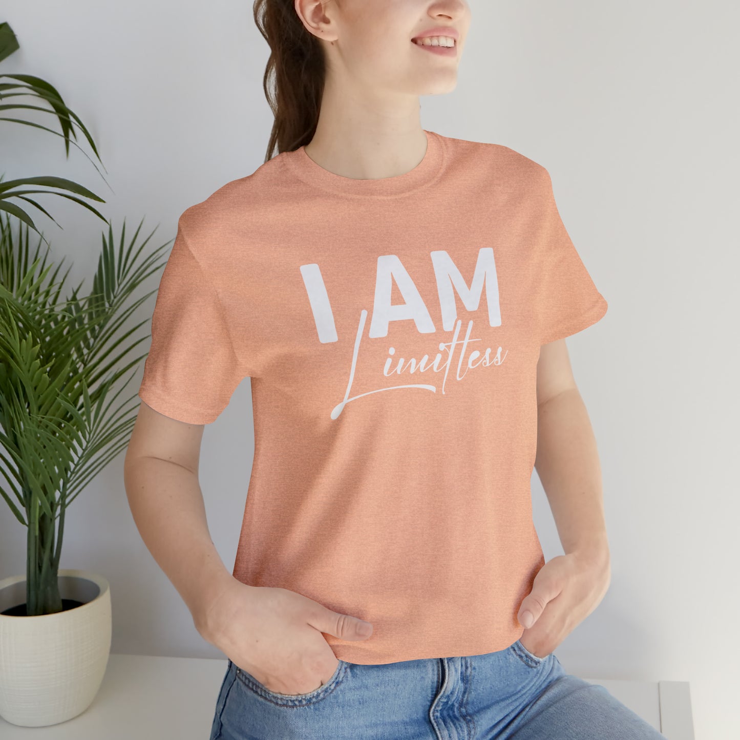 I Am Limitless - White Logo - Unisex Jersey Short Sleeve Tee