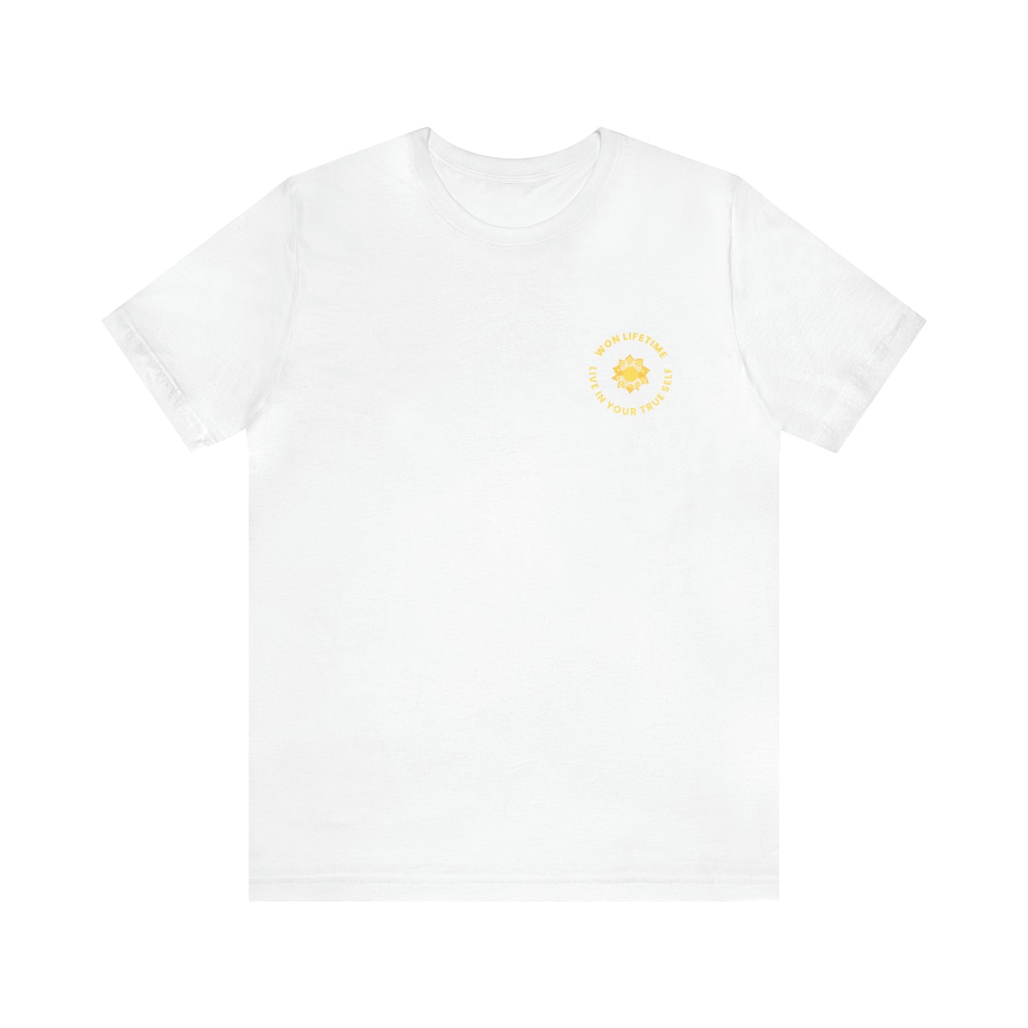 Empowered - Back Design Gold- Unisex Jersey Short Sleeve Tee