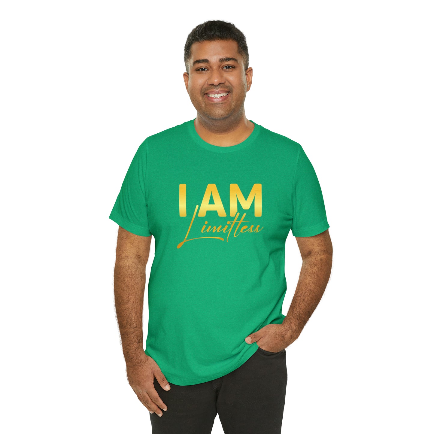 I Am Limitless -  Gold Logo- Unisex Jersey Short Sleeve Tee