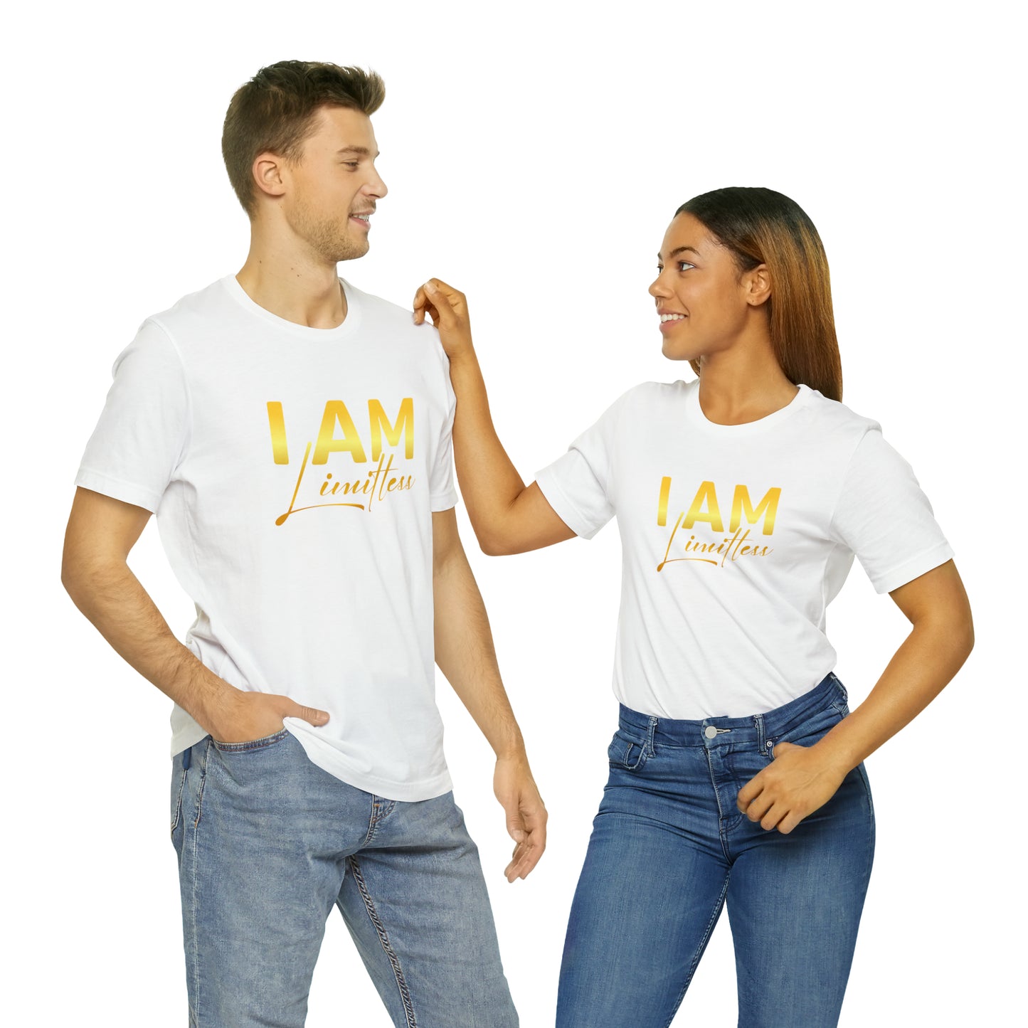 I Am Limitless -  Gold Logo- Unisex Jersey Short Sleeve Tee