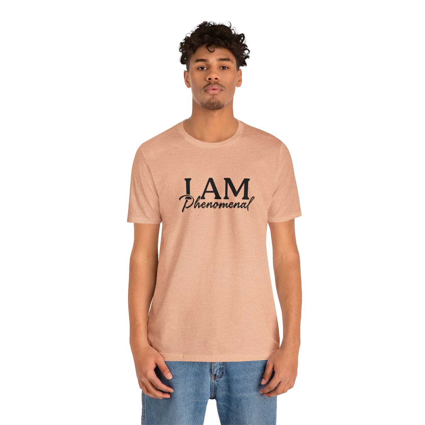 I Am Phenomenal - Black Logo - Unisex Jersey Short Sleeve Tee