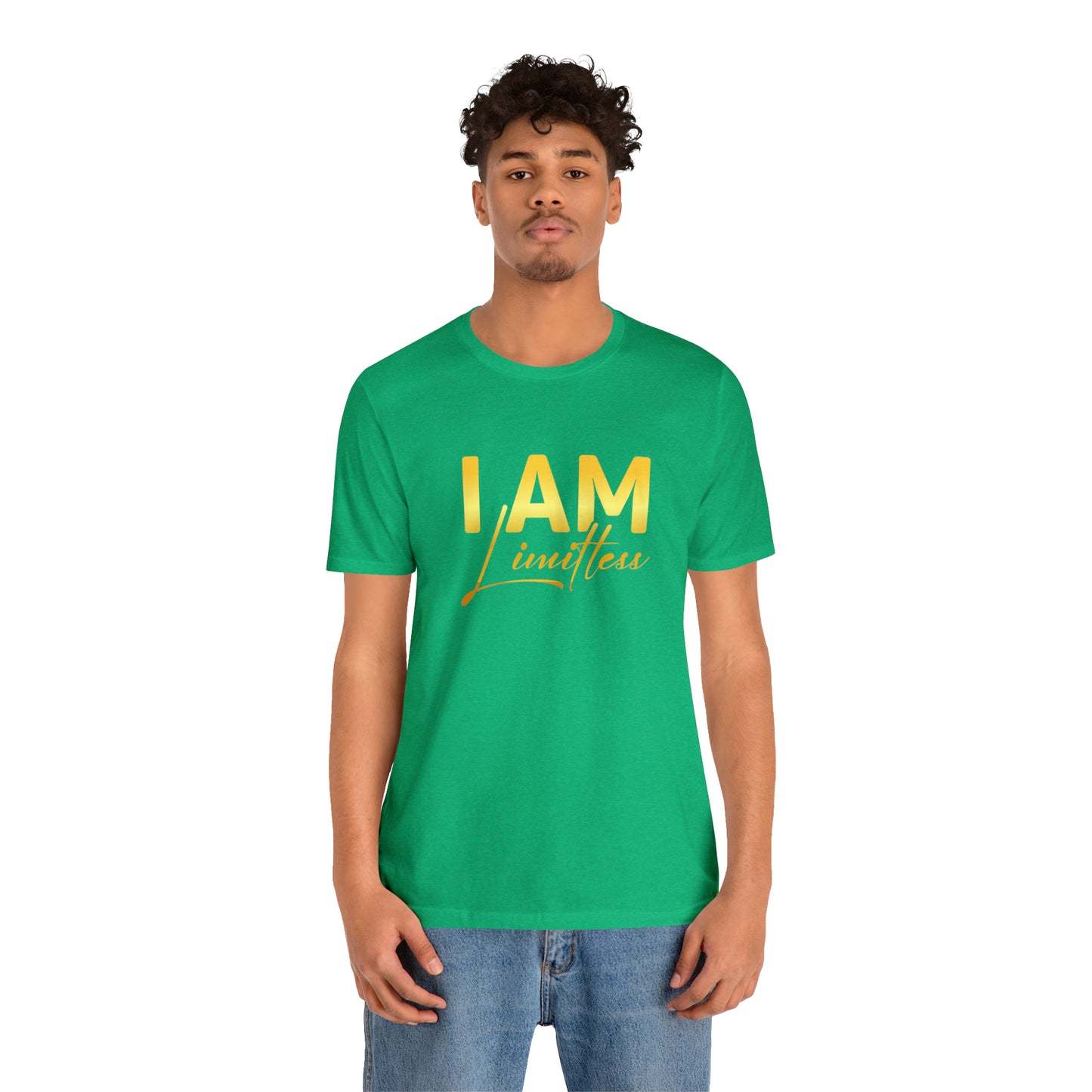 I Am Limitless -  Gold Logo- Unisex Jersey Short Sleeve Tee