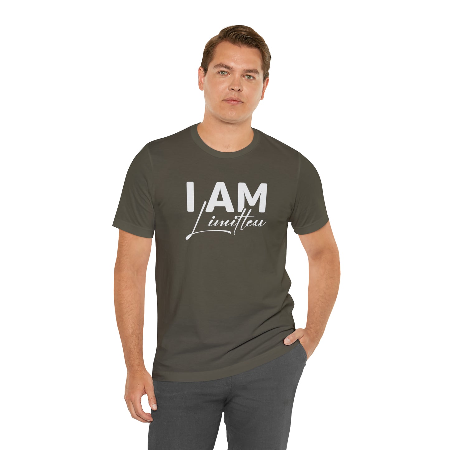 I Am Limitless - White Logo - Unisex Jersey Short Sleeve Tee