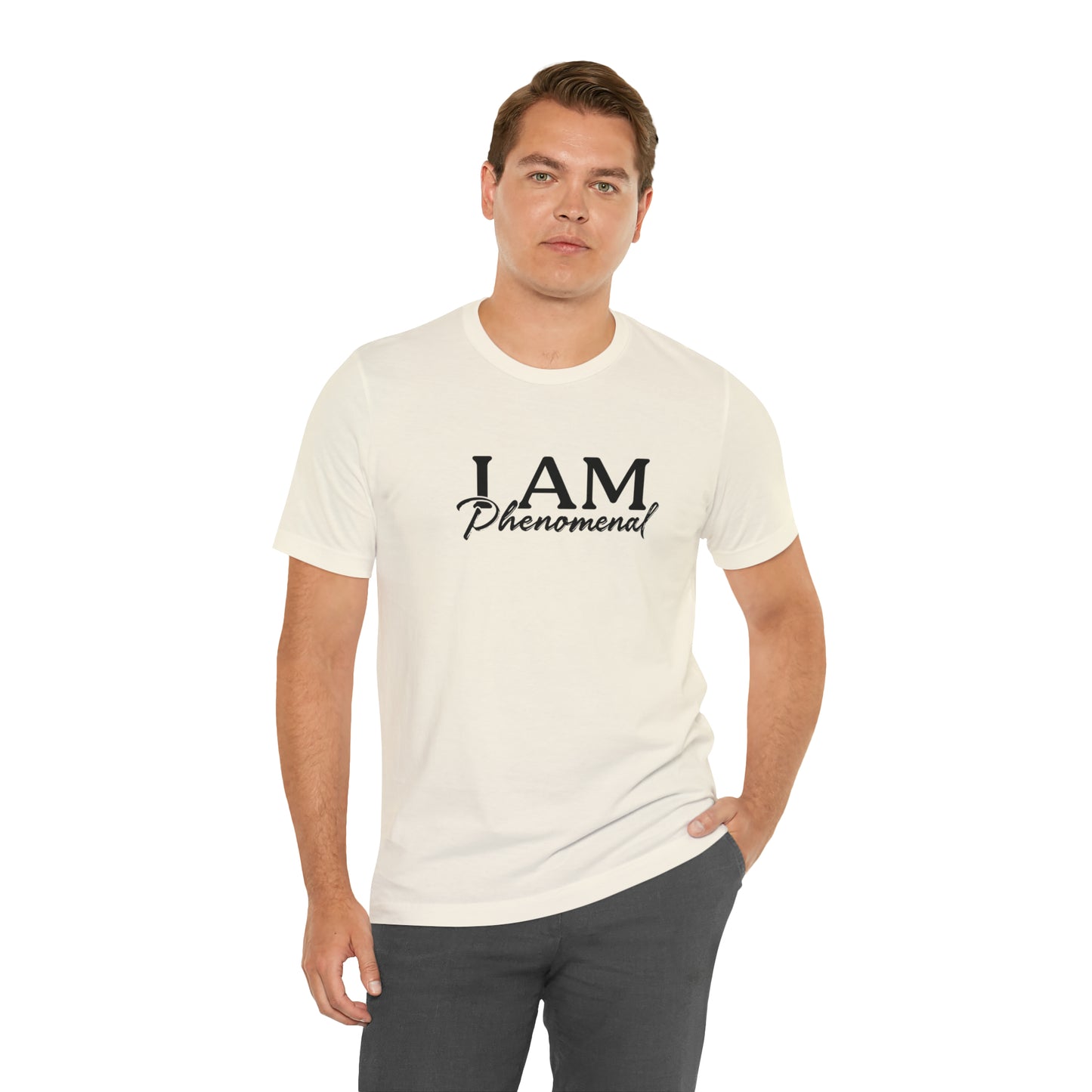 I Am Phenomenal - Black Logo - Unisex Jersey Short Sleeve Tee