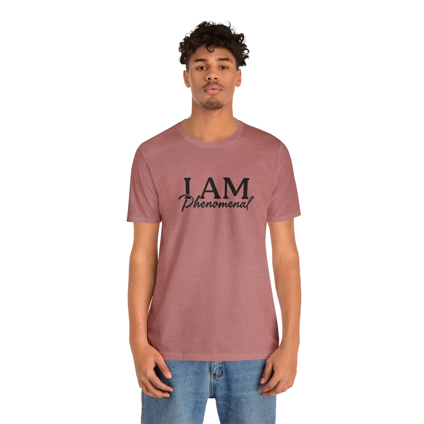 I Am Phenomenal - Black Logo - Unisex Jersey Short Sleeve Tee