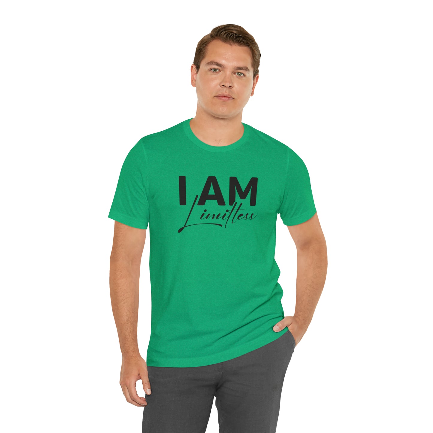 I Am Limitless - Black Logo- Unisex Jersey Short Sleeve Tee