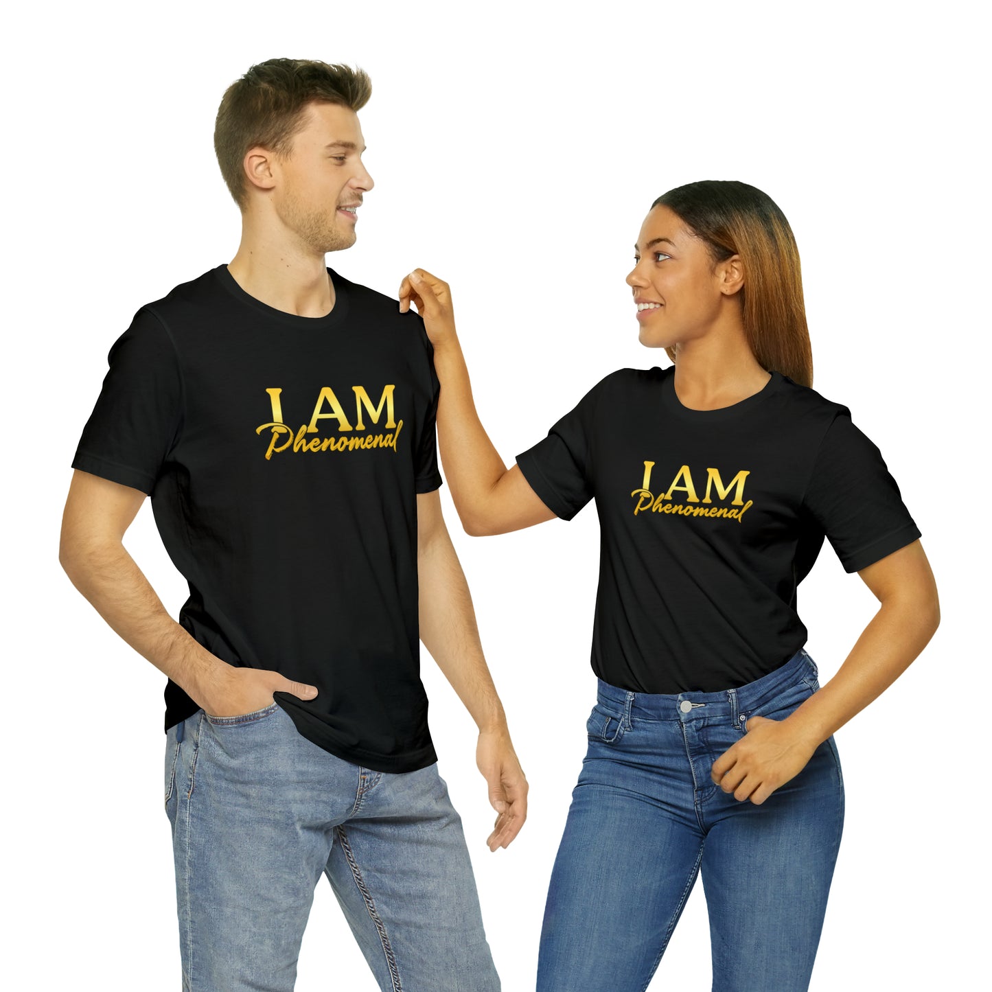 I Am Phenomenal -  Gold Logo- Unisex Jersey Short Sleeve Tee