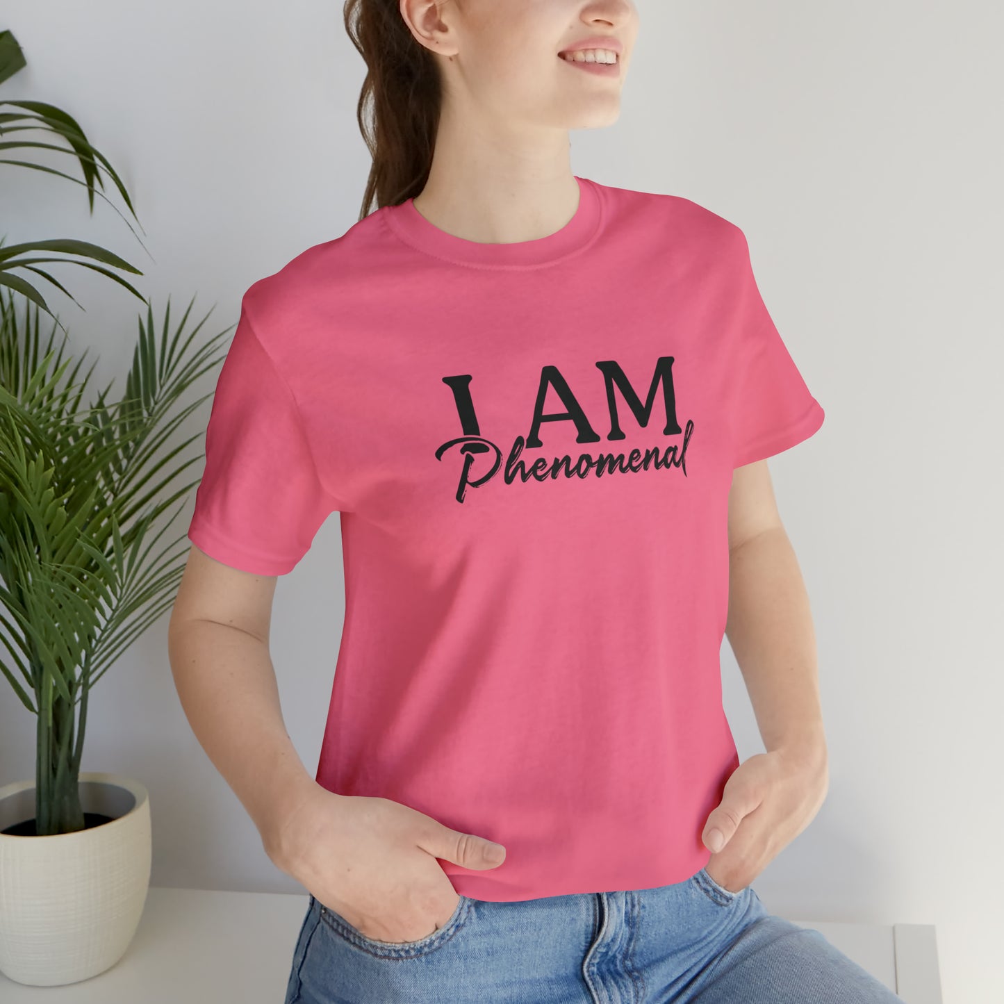 I Am Phenomenal - Black Logo - Unisex Jersey Short Sleeve Tee