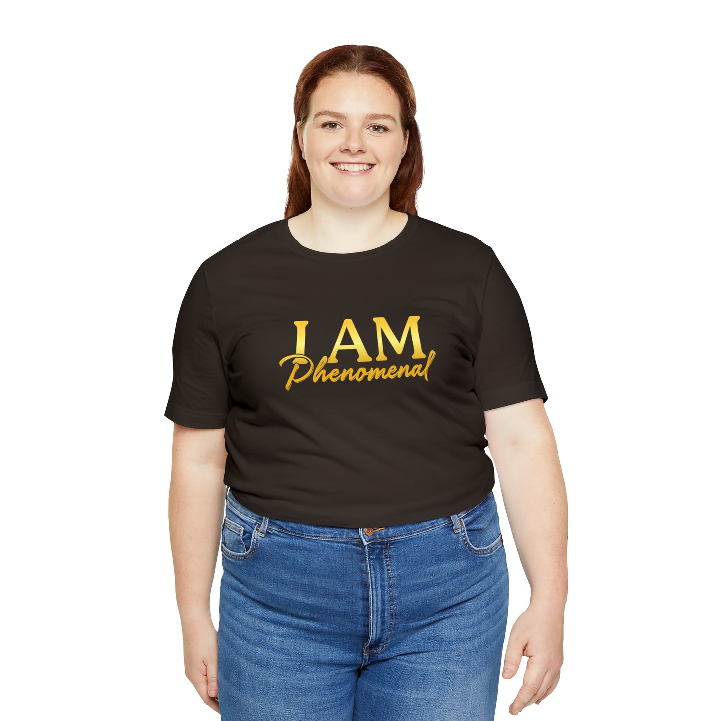 I Am Phenomenal -  Gold Logo- Unisex Jersey Short Sleeve Tee