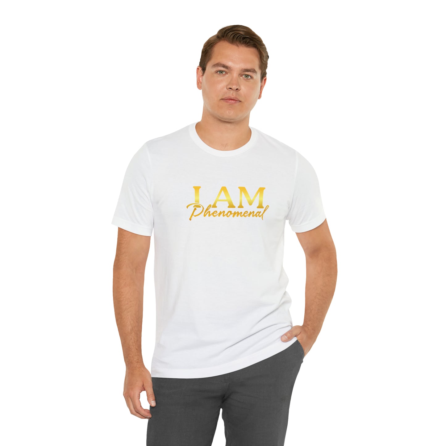 I Am Phenomenal -  Gold Logo- Unisex Jersey Short Sleeve Tee