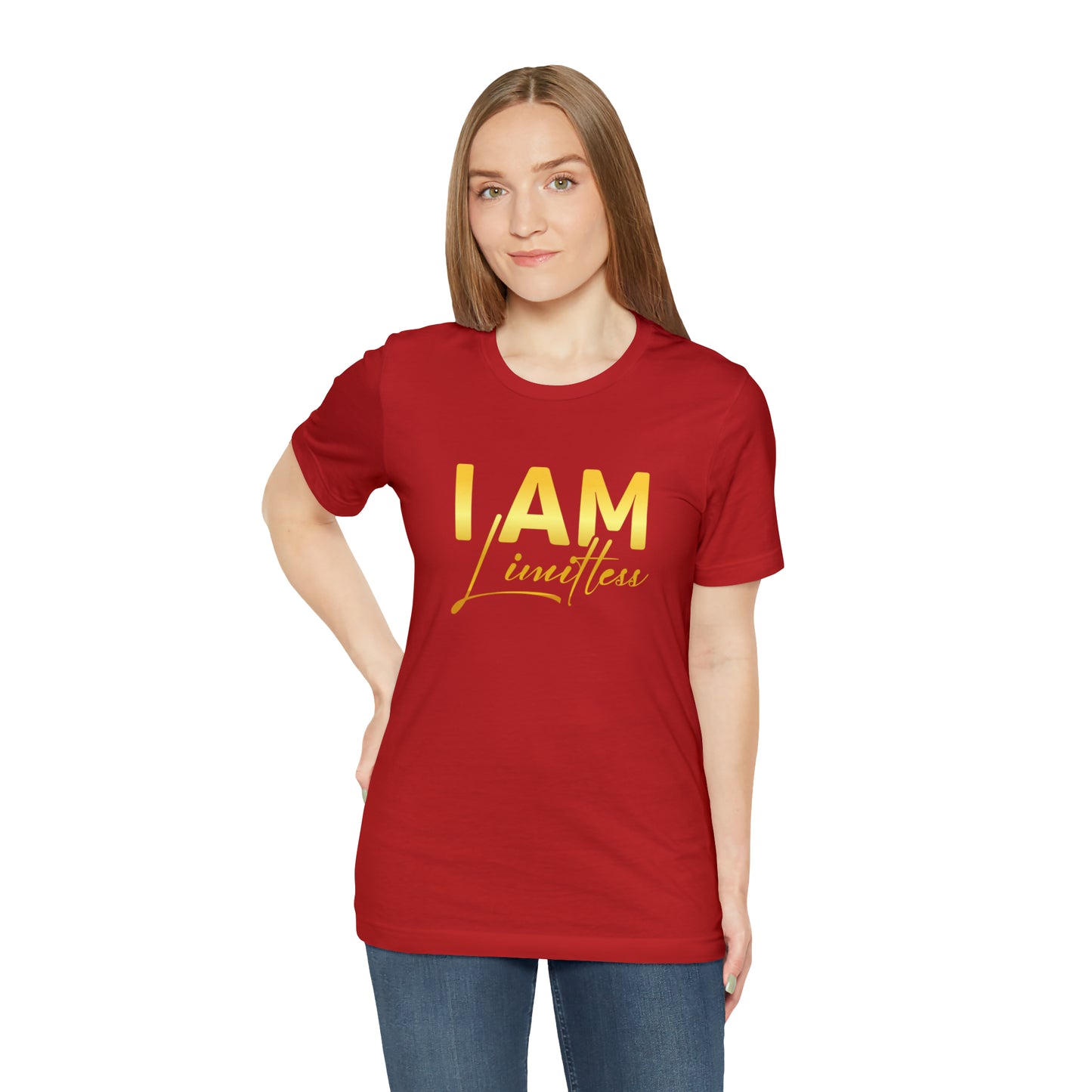 I Am Limitless -  Gold Logo- Unisex Jersey Short Sleeve Tee