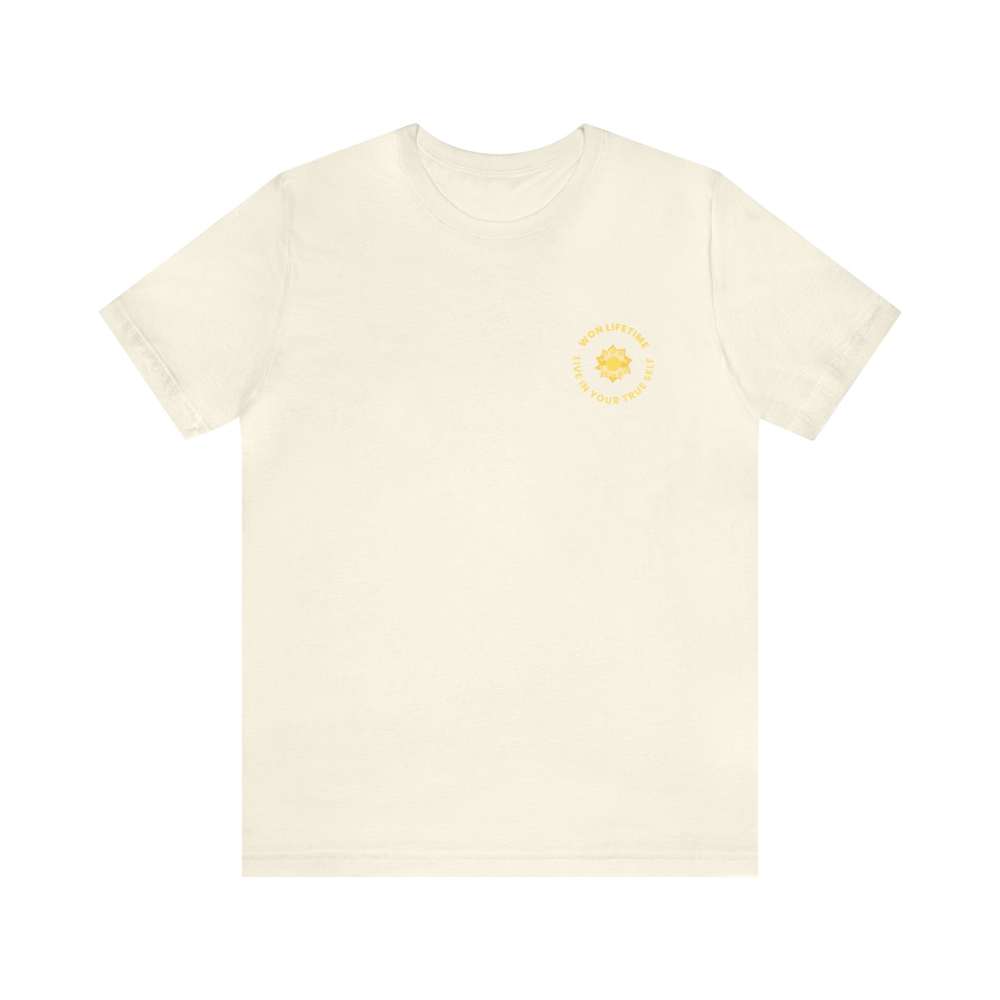 Empowered - Back Design Gold- Unisex Jersey Short Sleeve Tee