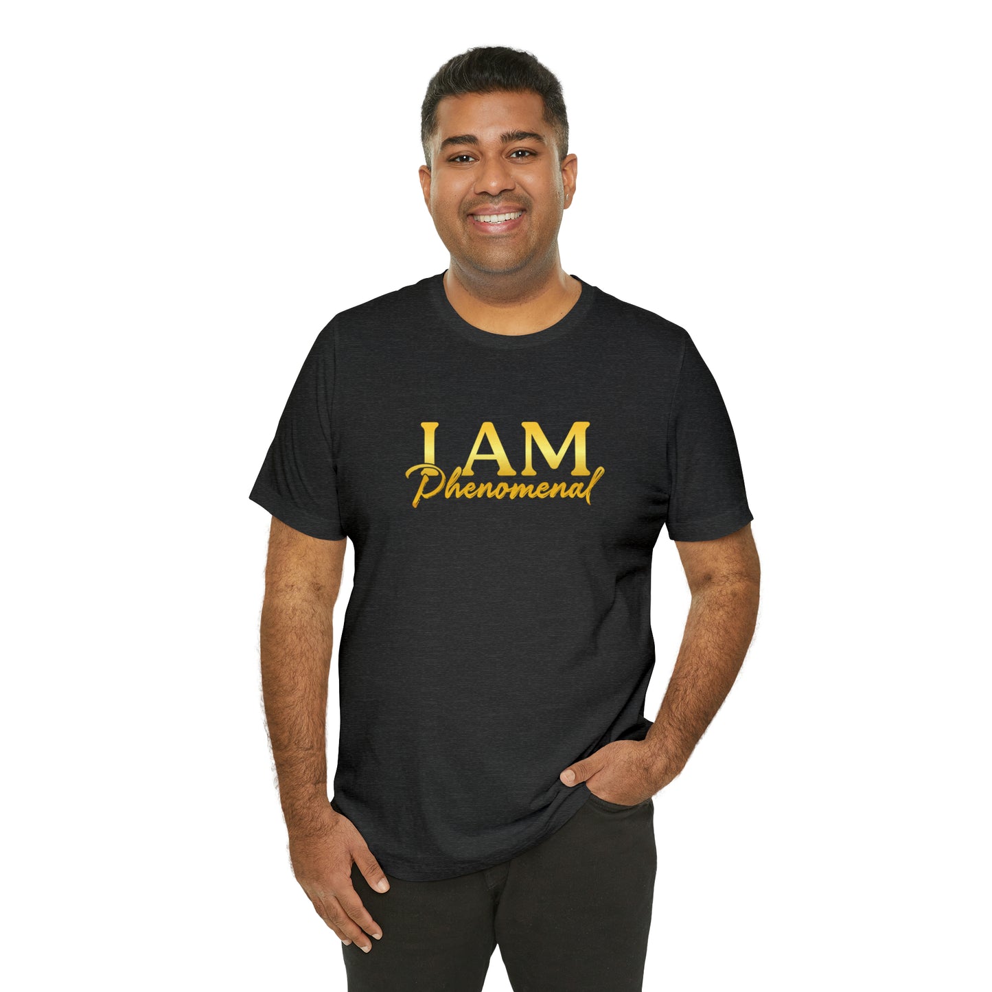 I Am Phenomenal -  Gold Logo- Unisex Jersey Short Sleeve Tee