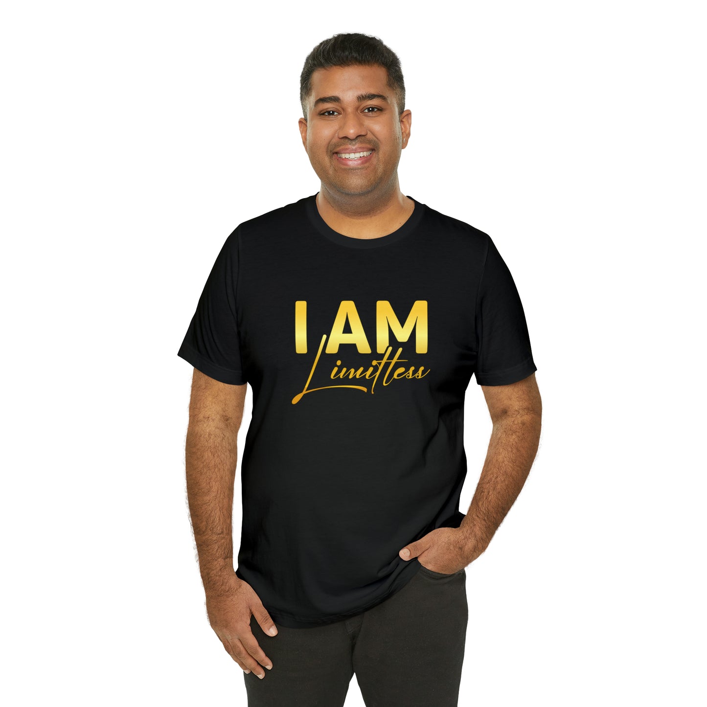 I Am Limitless -  Gold Logo- Unisex Jersey Short Sleeve Tee