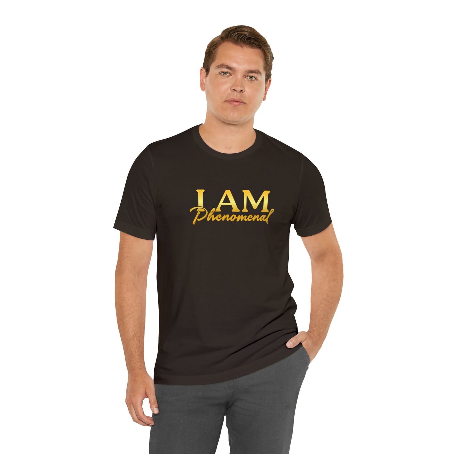 I Am Phenomenal -  Gold Logo- Unisex Jersey Short Sleeve Tee