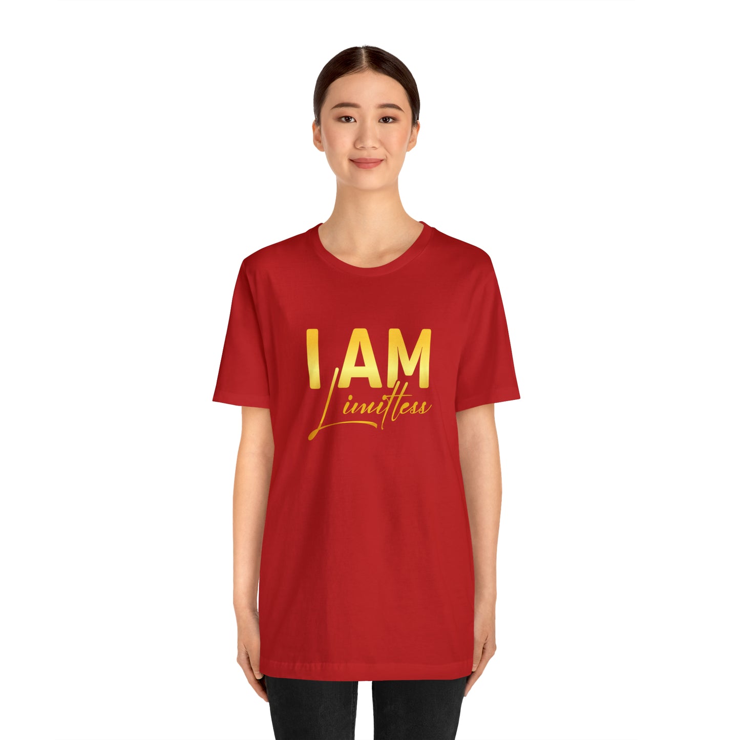 I Am Limitless -  Gold Logo- Unisex Jersey Short Sleeve Tee