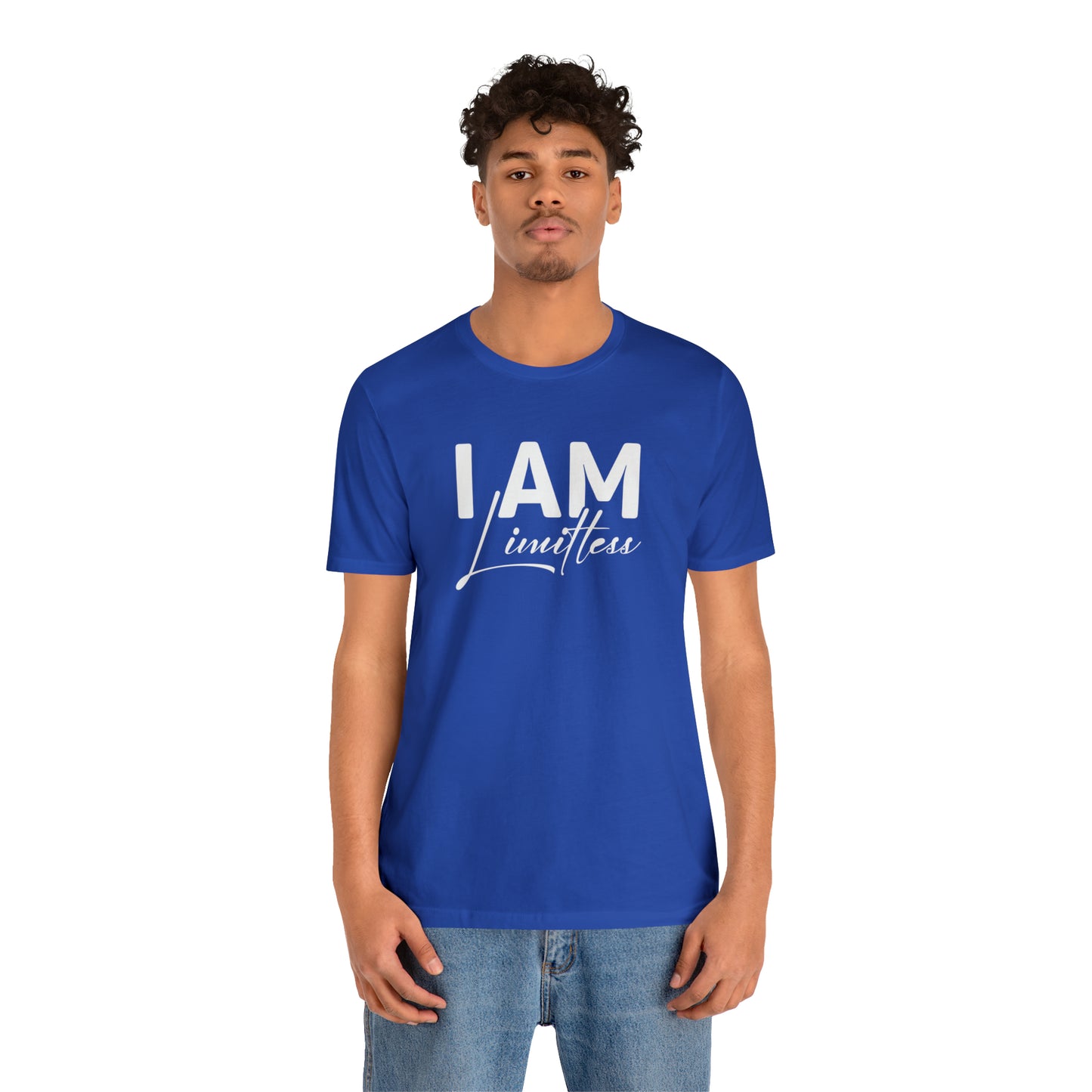 I Am Limitless - White Logo - Unisex Jersey Short Sleeve Tee