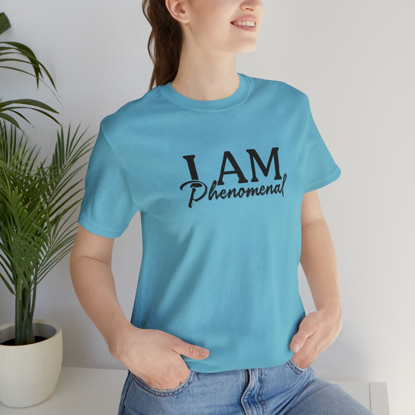 I Am Phenomenal - Black Logo - Unisex Jersey Short Sleeve Tee