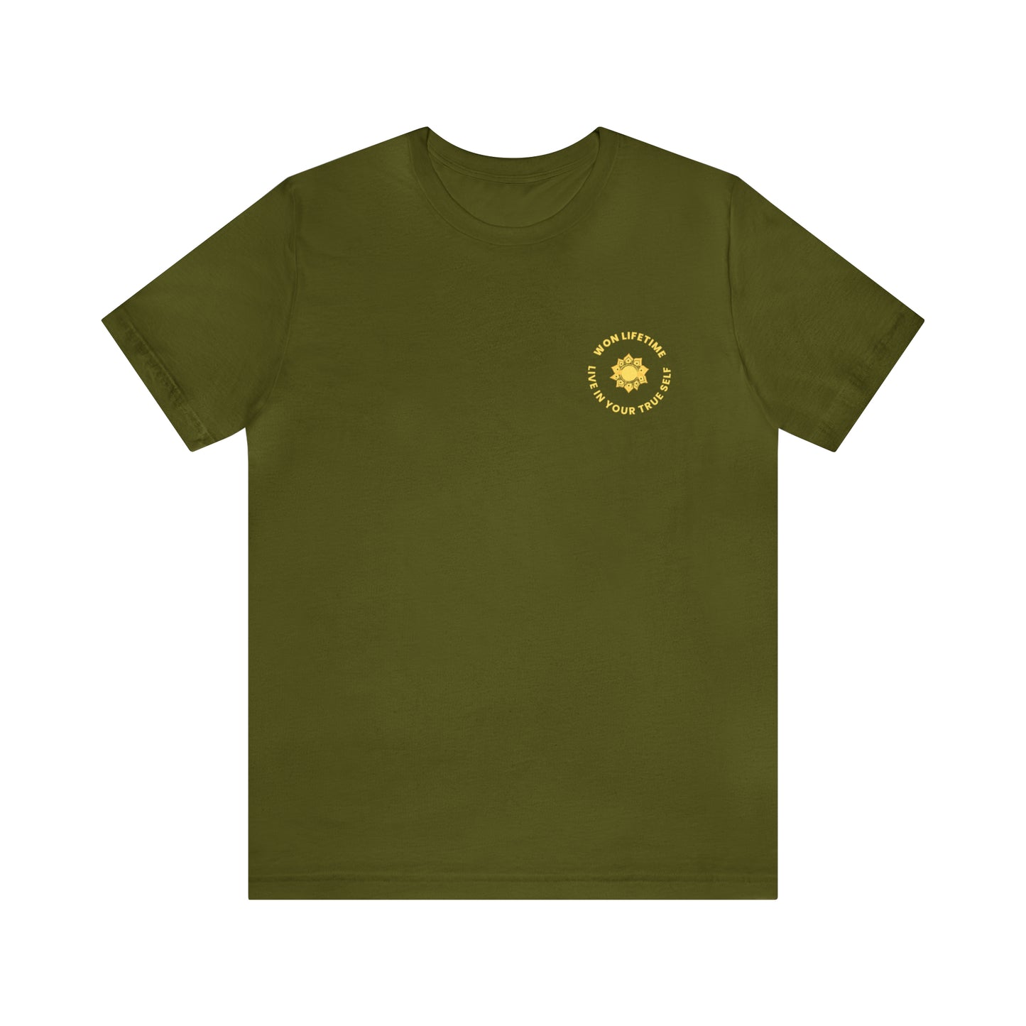 Empowered - Back Design Gold- Unisex Jersey Short Sleeve Tee