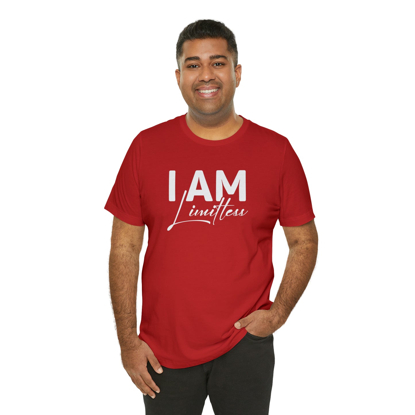 I Am Limitless - White Logo - Unisex Jersey Short Sleeve Tee