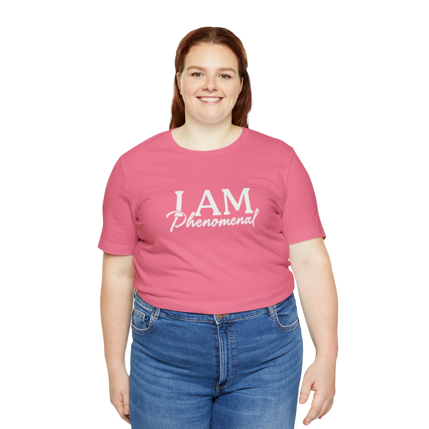 I Am Phenomenal - White Logo - Unisex Jersey Short Sleeve Tee