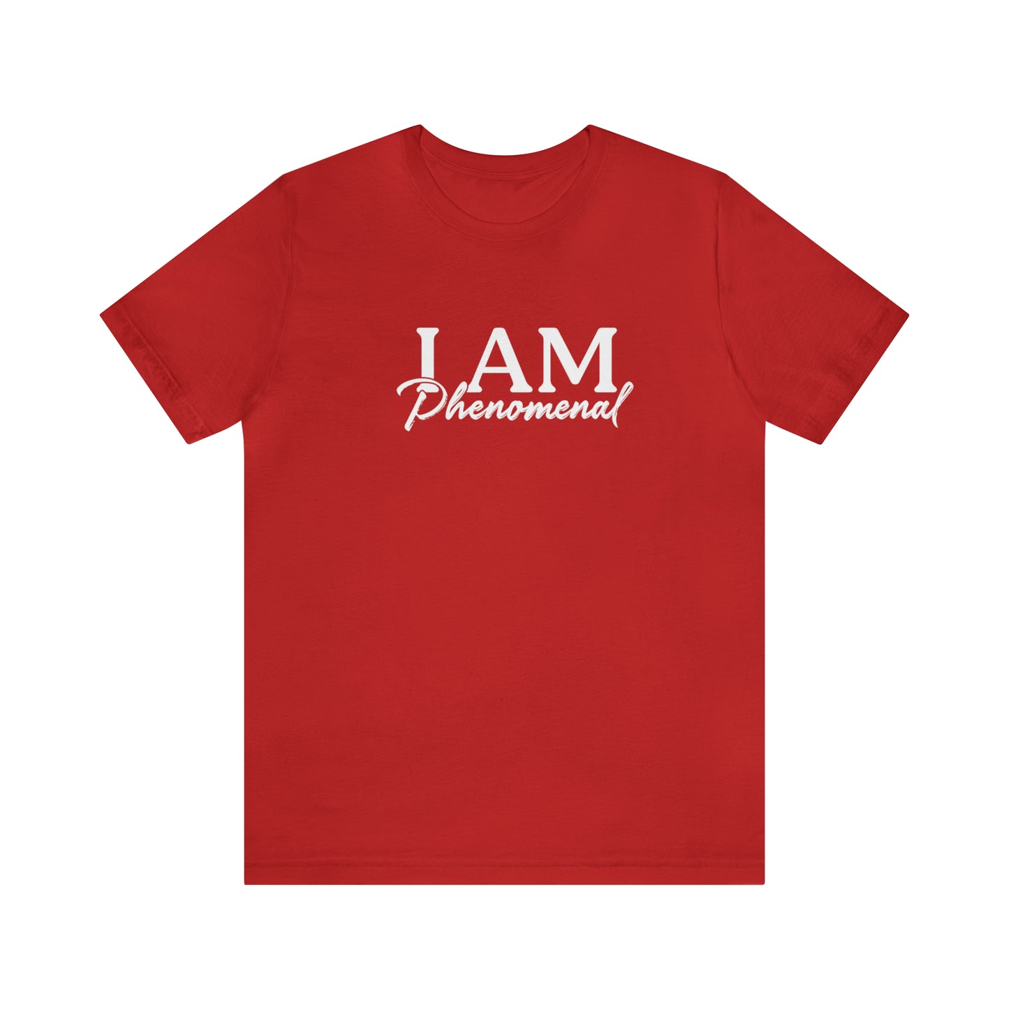 I Am Phenomenal - White Logo - Unisex Jersey Short Sleeve Tee