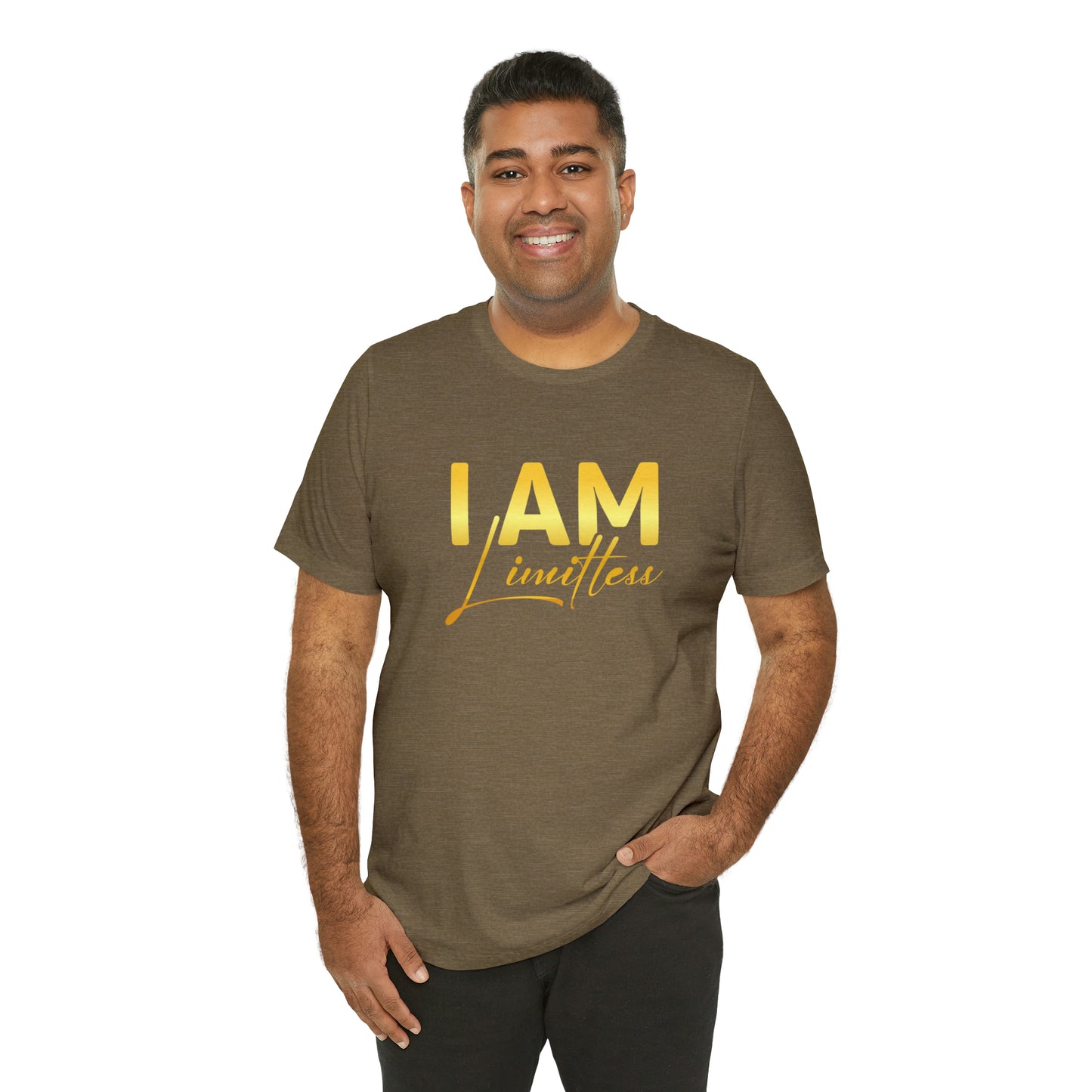 I Am Limitless -  Gold Logo- Unisex Jersey Short Sleeve Tee