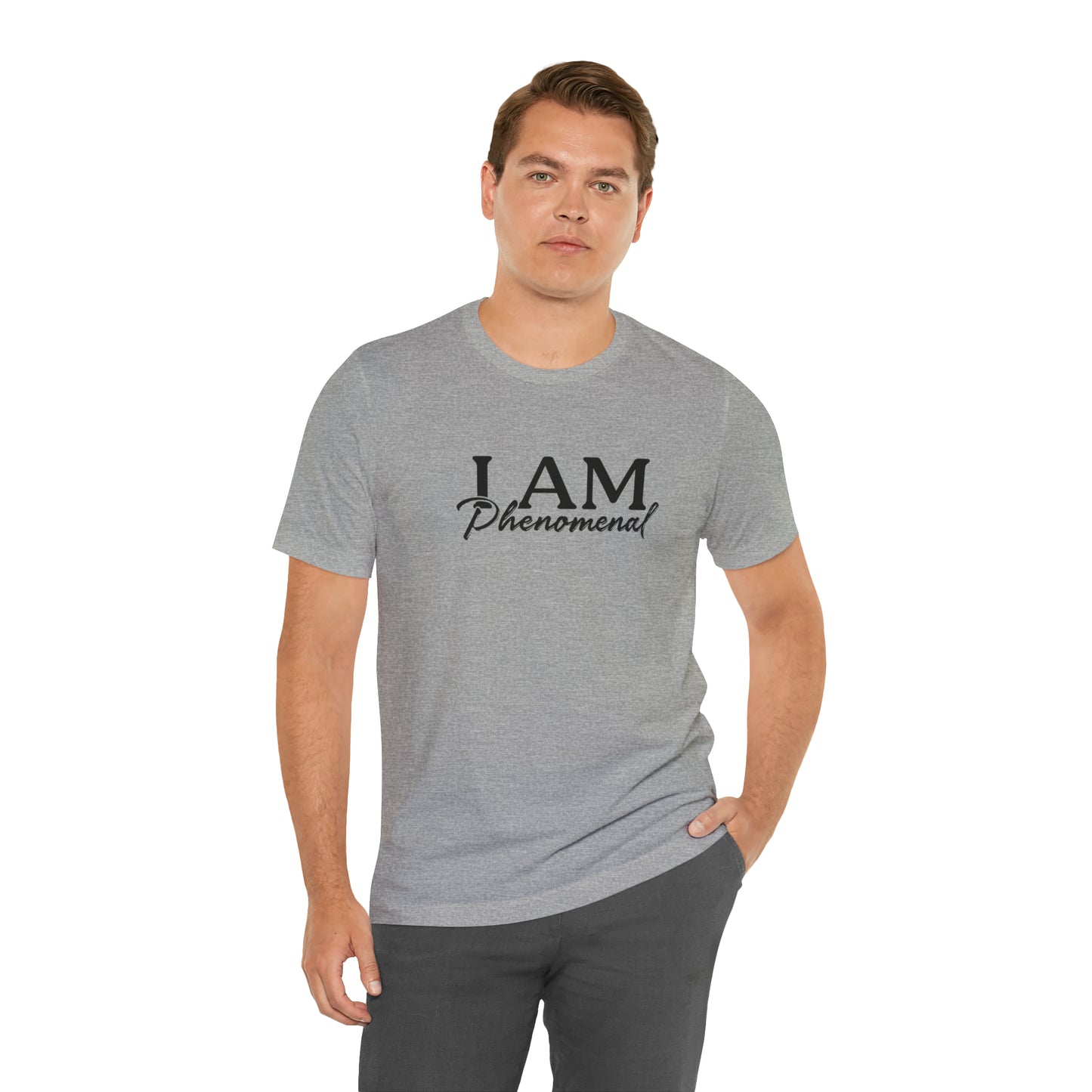 I Am Phenomenal - Black Logo - Unisex Jersey Short Sleeve Tee