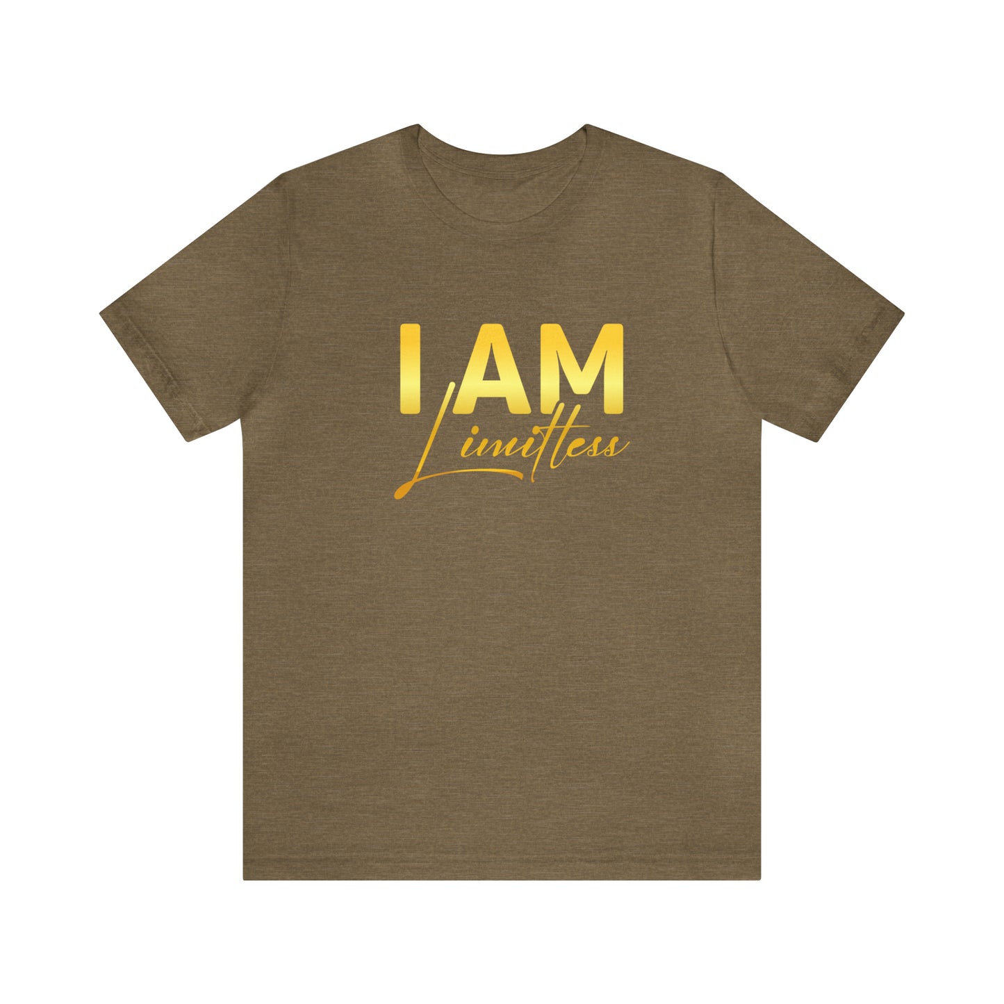 I Am Limitless -  Gold Logo- Unisex Jersey Short Sleeve Tee