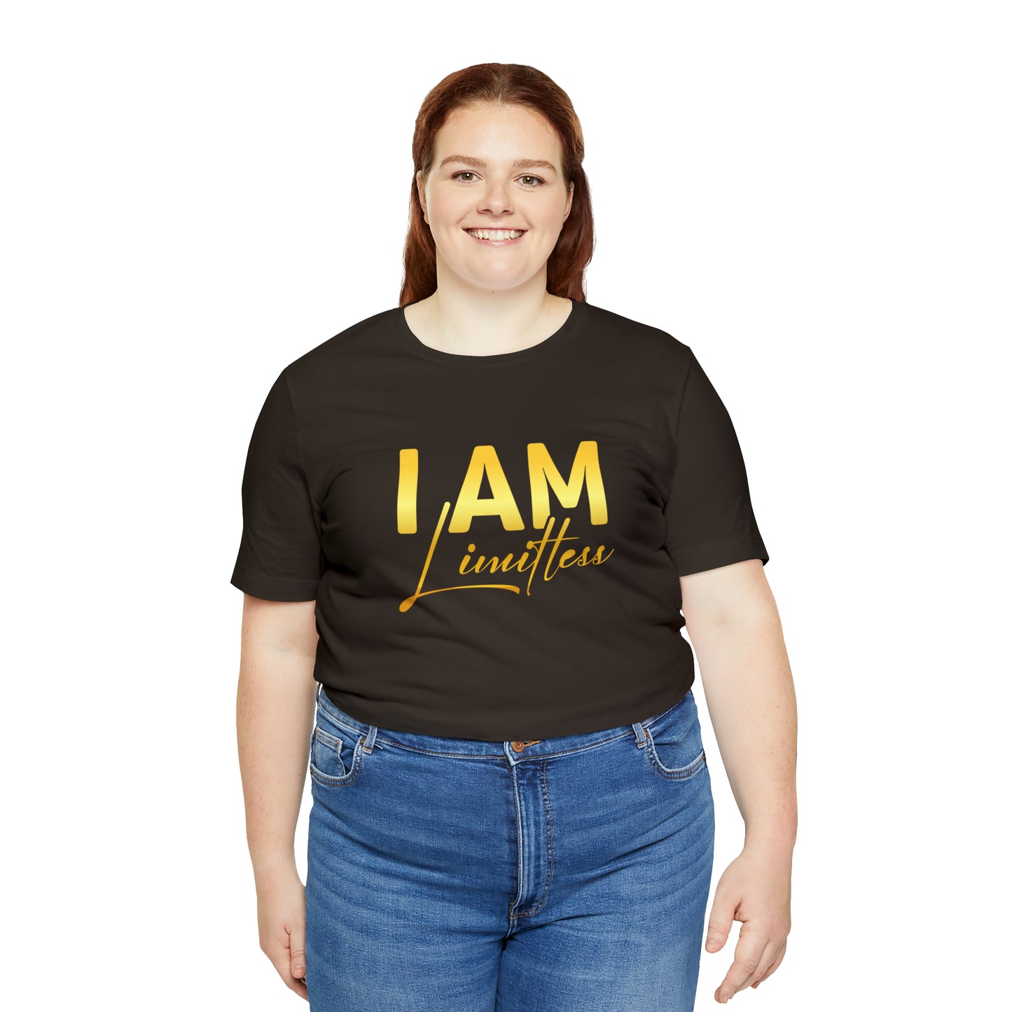 I Am Limitless -  Gold Logo- Unisex Jersey Short Sleeve Tee