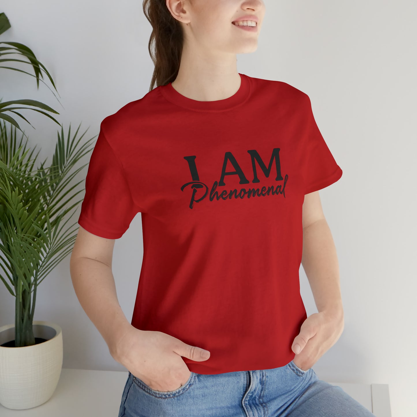 I Am Phenomenal - Black Logo - Unisex Jersey Short Sleeve Tee