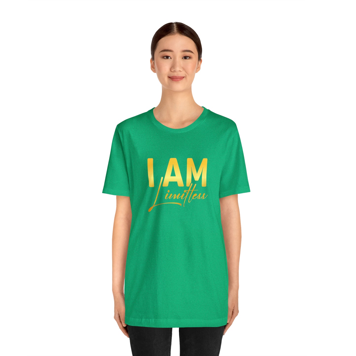 I Am Limitless -  Gold Logo- Unisex Jersey Short Sleeve Tee