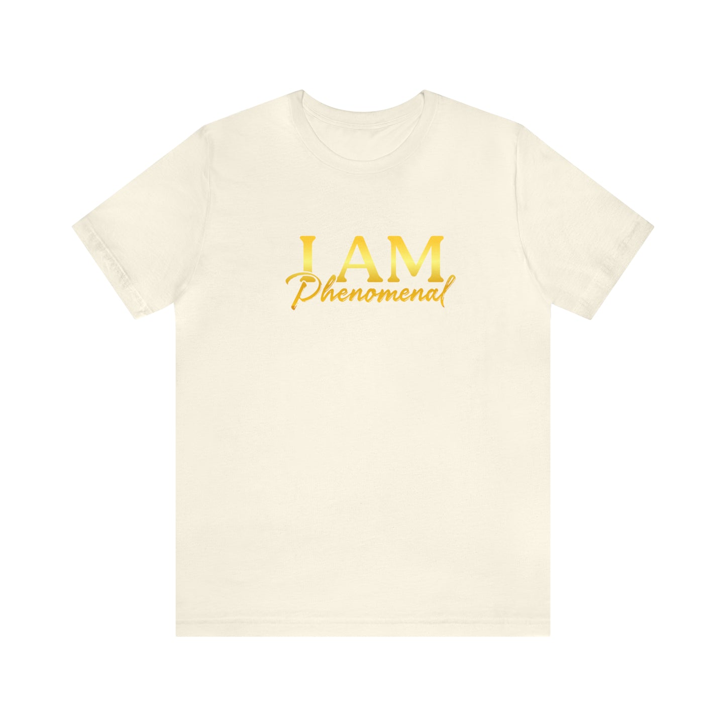 I Am Phenomenal -  Gold Logo- Unisex Jersey Short Sleeve Tee