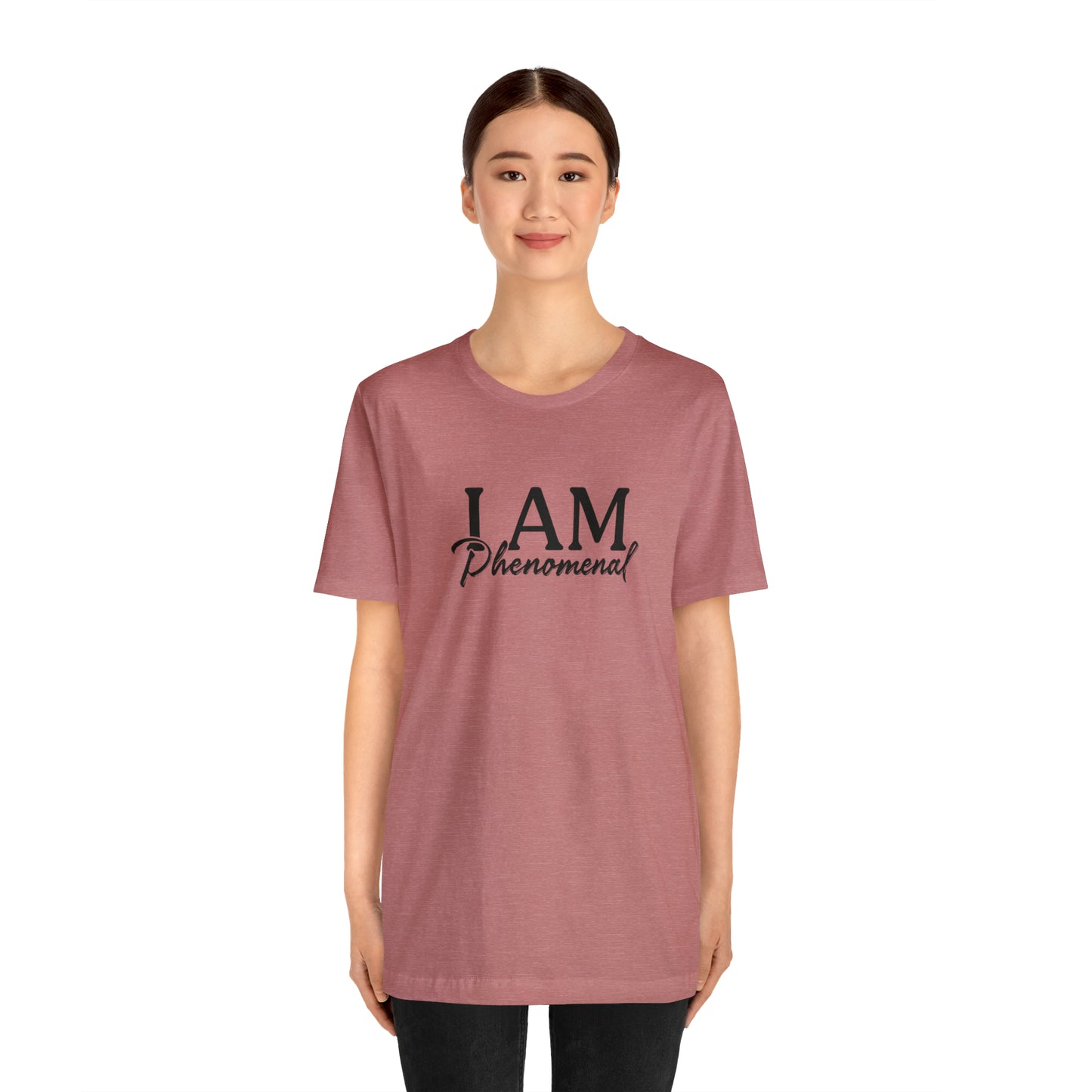 I Am Phenomenal - Black Logo - Unisex Jersey Short Sleeve Tee