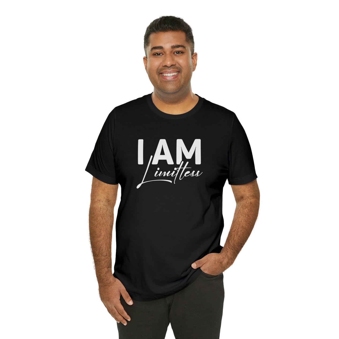 I Am Limitless - White Logo - Unisex Jersey Short Sleeve Tee