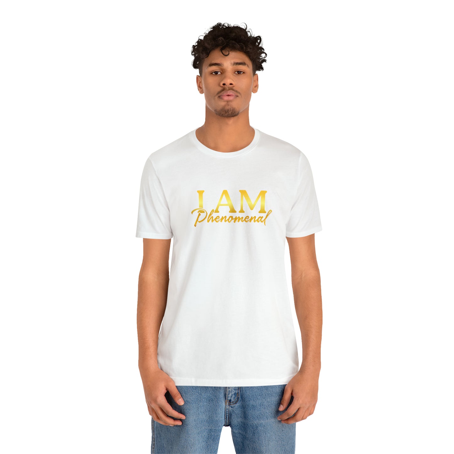 I Am Phenomenal -  Gold Logo- Unisex Jersey Short Sleeve Tee